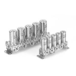 VV2DW1/2/3, Manifold Base Series VDW, FKM/NBR Seals