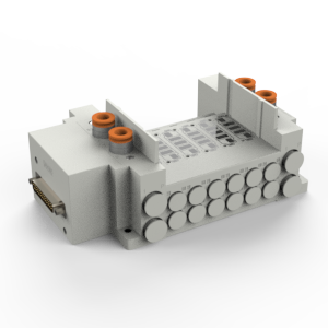 SS5Y5-12, 5000 Series Manifold, D-sub Connector, Flat Ribbon Cable, PC Wiring System (IP40)