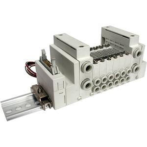 VV5Q12-S, 1000 Series, Base Mounted Manifold, Non Plug-in, Serial Transmission Unit