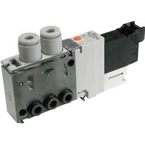 VQ1*7*, 1000 Series, 5 Port Solenoid Valve, Non Plug-in Type, Cassette Style