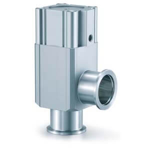 XLA, Aluminum High Vacuum Angle Valve, Normally Closed/Bellows Seal