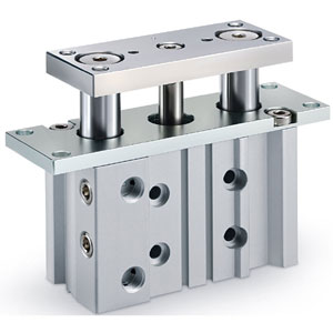 MGPMF-Z, Standard Guided Cylinder with Flange, Slide Bearing