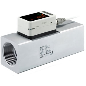 PF3A, Digital Air Flow Sensor, 2-Screen 3-Color Display, IP65, 30-12000 Lpm