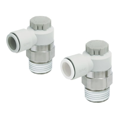 Throttle Valves - One-Touch Fitting, Push-Lock Type, Elbow Type / Universal Type, AS Series