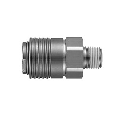 Socket - Stainless Steel, Male Thread Type S, KKA Series