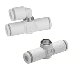 Quick Exhaust Valves - One-Touch Fitting, AQ240F/340F Series