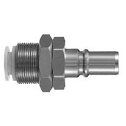 Plug - S Coupler, Bulkhead with One-Touch Fitting, KK Series