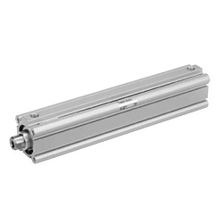 Compact Air Cylinder - Long Stroke, Double Action, Single Rod, CQ2 Series