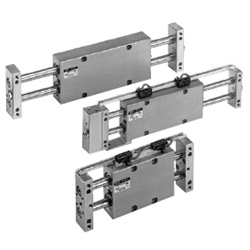 Platform Cylinder - Slide Unit, Built-in Shock Absorber, Slide Bearing, CXWM Series
