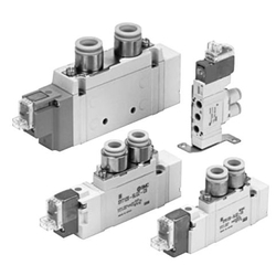 Solenoid Valve - 5-Port, Body Ported, Single Unit, SY9000 Series
