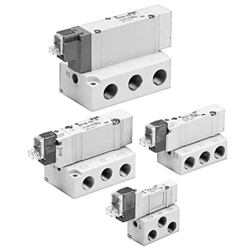 Solenoid Valve - 5-Port, Base Mounted, Single Unit, SY3000/SY5000/SY7000/SY9000 Series