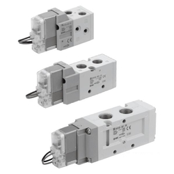 Solenoid Valve - 5-Port, Pilot Operated, Body Ported, Single Unit, VF1000/VF3000/VF5000 Series