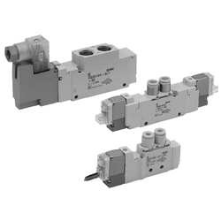 Solenoid Valve - 5-Port, Body Ported, Single Unit, VQZ1000/VQZ2000/VQZ3000 Series