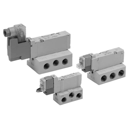 Solenoid Valve - 5-Port, Base Mounted, Single Unit, VQZ1000/VQZ2000/VQZ3000 Series