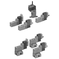 Solenoid Valve - 3-Port, Pilot Operated, Rubber Seal, YJ300 Series