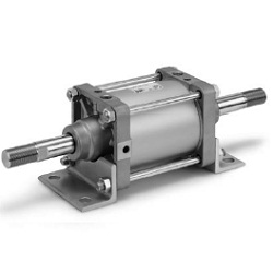 Air Cylinder - Double Acting, Double Rod, CS2W Series