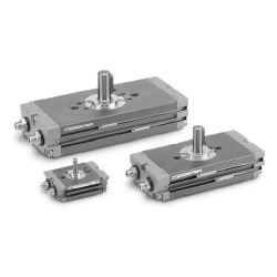 Rotary Actuator - Compact, Low-Speed 90°/180°, Rack & Pinion Type, CRQ2X Series
