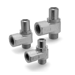 Flow Controls - Universal Elbow Push to Connect, Nickel Plated Brass, Adjustable, AS-2-0-D Series