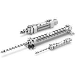 Air Cylinder - ISO Standard Compliant, Single Acting, Spring Extend/Return, C85 Series